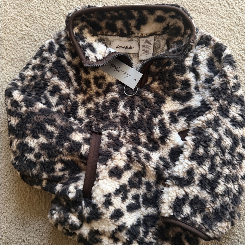 Moda Kids Fleece Sweater - Black and Cream